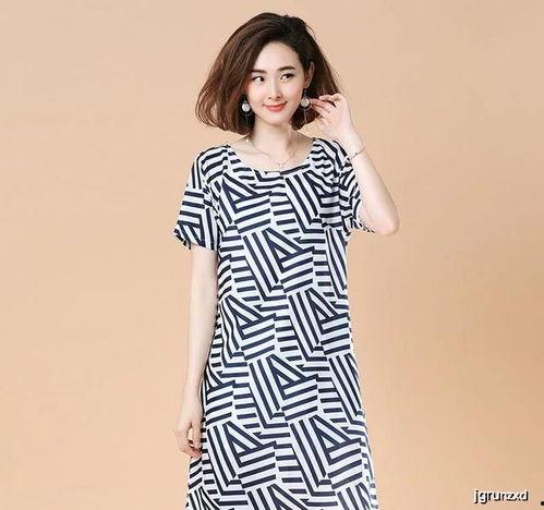网红款大码连衣裙图片,显瘦时尚，轻松驾驭各种场合